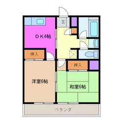 シバタマンションの物件間取画像